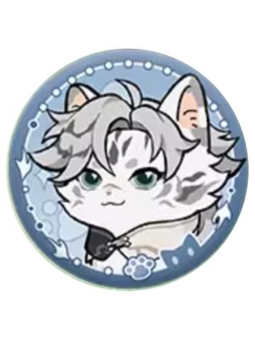 严白虎-神奇绒绒在广陵系列 猫绒绒名册徽章