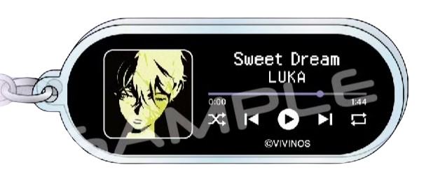 LUKA-音乐播放器风亚克力钥匙扣