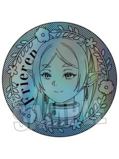 芙莉莲b-TV绘单色闪吧唧徽章