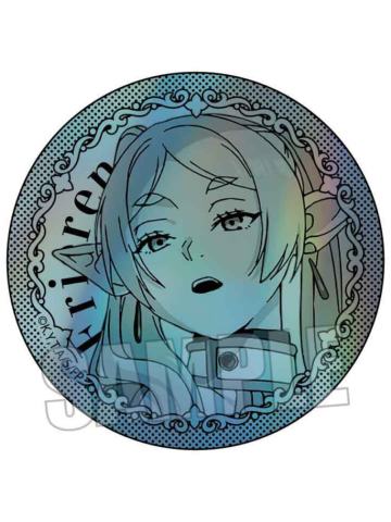 芙莉莲a-TV绘单色闪吧唧徽章