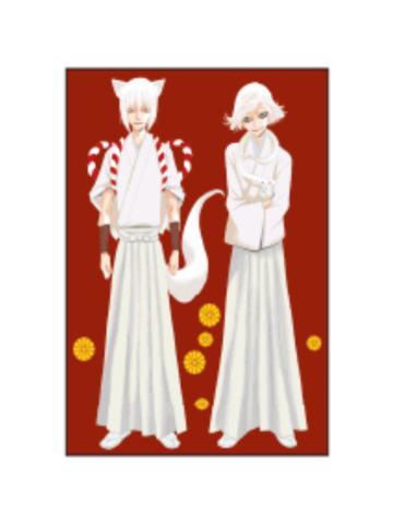 瑞希&巴卫-20周年铃木原画展cafe明信片