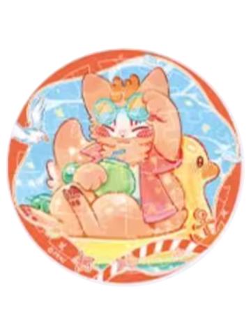 四不像-海洋乐园系列亚克力徽章