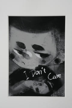 DONT CARE版画-资料图