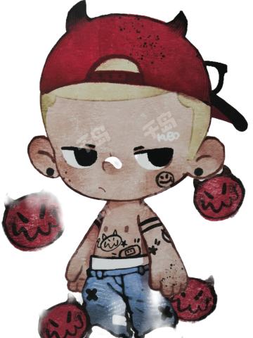 RED MONSTER版画
