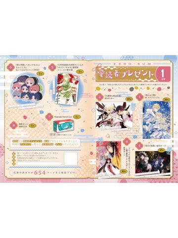 ZERO-SUM2025年1月号读者抽选应募赠品