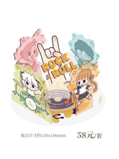 罗小黑乐队 旋转亚克力立牌