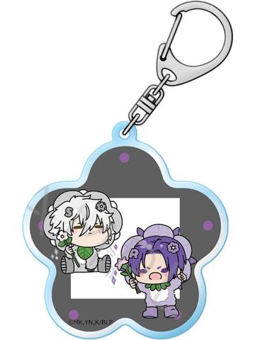 凪诚士郎&御影玲王-花卉系列Q版亚克力钥匙扣