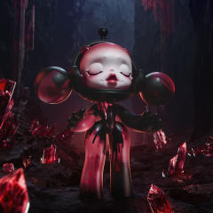 MEGA α SKULLPANDA 400% 红水晶-资料图