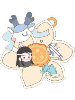 蓝曦臣-花语蜜影DIY谷粒挂件
