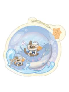 小豆泥1-夏日冲浪吧唧套挂件