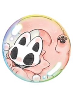 小髅-吹泡泡系列滴胶贴纸
