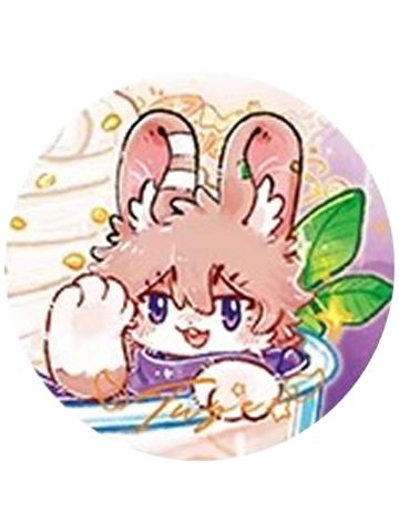 兔爷-沁甜饮品吧唧