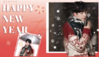 南波小兔新年毛衣明信片