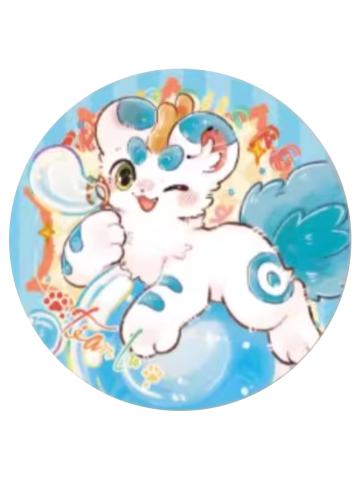 皮皮-彩云山马口铁徽章