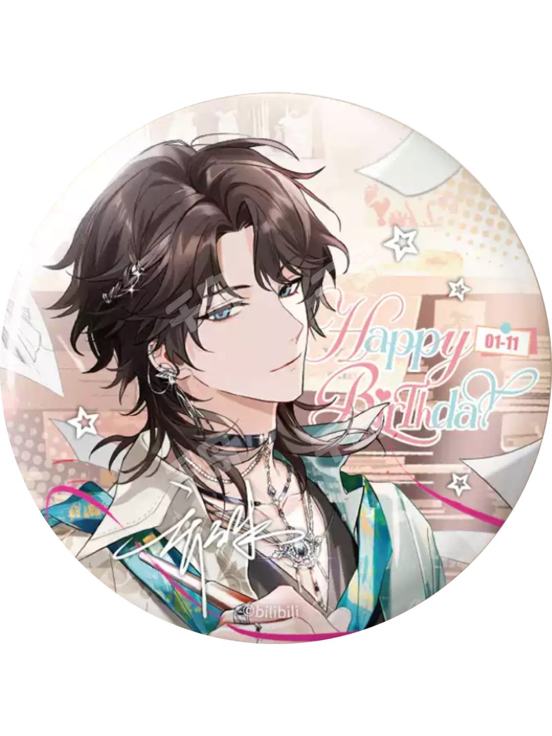 生日纪念徽章-LASER-2025乔殊生日纪念周边 | LASER-2025乔殊生日纪念周边 - 猫耳男团 - 乔殊/(猫耳男团角色) - 徽章｜千岛