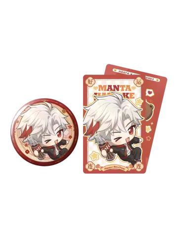 江恪-MANTA&LINE FRIENDS联名系列徽章小卡套组