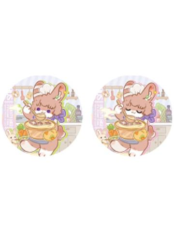 兔爷-神兽餐厅系列马口铁徽章