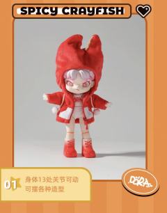 香辣小龙虾可动人偶-资料图