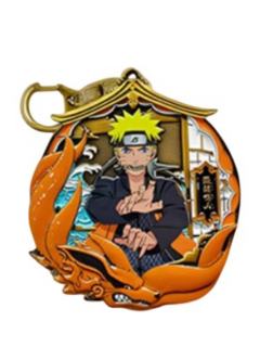 漩涡鸣人-三宝金属挂饰悦色款