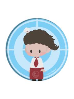 花村辉辉-1·2 Reload 豆豆眼Q版徽章