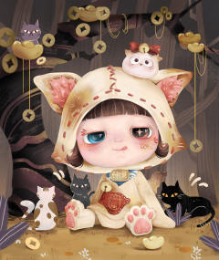 4代-招财喵（原色）