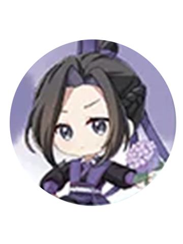 江澄(Q版)-花韵染系列迷你吧唧