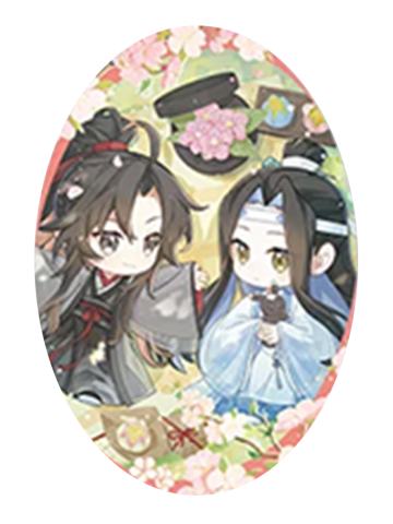 魏无羡＆蓝忘机3-花韵染系列吧唧