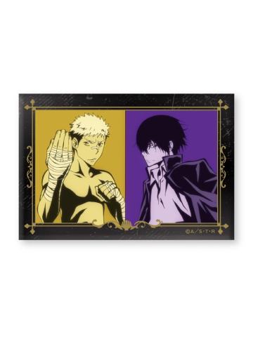 笹川了平&云雀恭弥-4WAY黑金纹框场面写可立式方吧唧