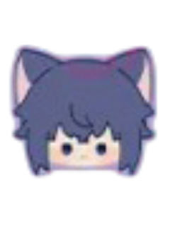 月咏几斗-动画系列毛绒刺绣贴纸