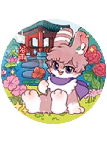 兔爷(谷雨)-二十四节气马口铁徽章