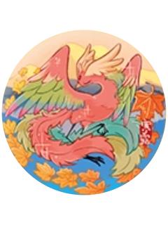 凤皇(寒露)-二十四节气马口铁徽章