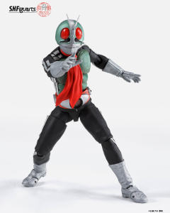SHF 真骨雕 假面骑士新1号 光荣昭和骑士版-资料图