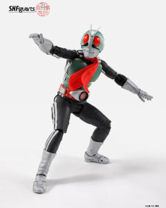 SHF 真骨雕 假面骑士新1号 光荣昭和骑士版-资料图