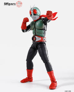 SHF 真骨雕 假面骑士新2号 光荣的昭和骑士版-资料图