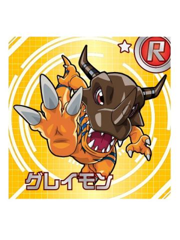R-暴龙兽-万代食玩数码宝贝贴纸 第2弹