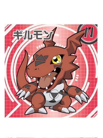 N-基尔兽-万代食玩数码宝贝贴纸 第2弹