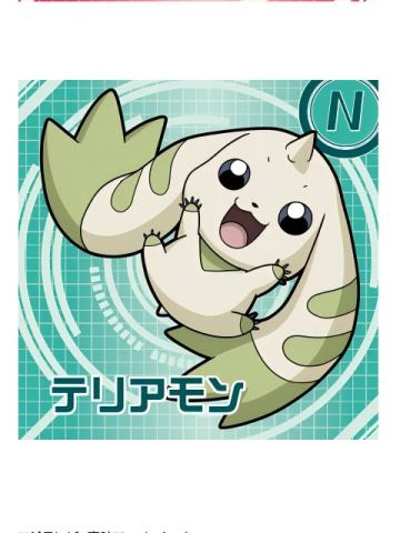 N-大耳兽-万代食玩数码宝贝贴纸 第2弹