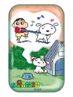 野原新之助&野原小白-简动文创像素风方形吧唧