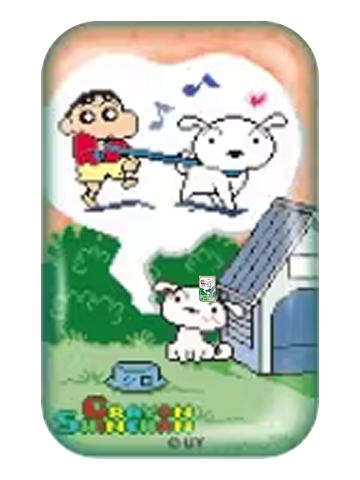 野原新之助&野原小白-简动文创像素风方形吧唧