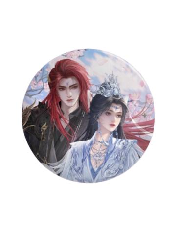 王林&李慕婉-灼华共挽系列双闪徽章