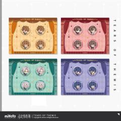 心动魔咒系列Q版mini马口铁徽章套组