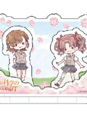 御坂美琴＆白井黑子-赏花ver.Q版立牌