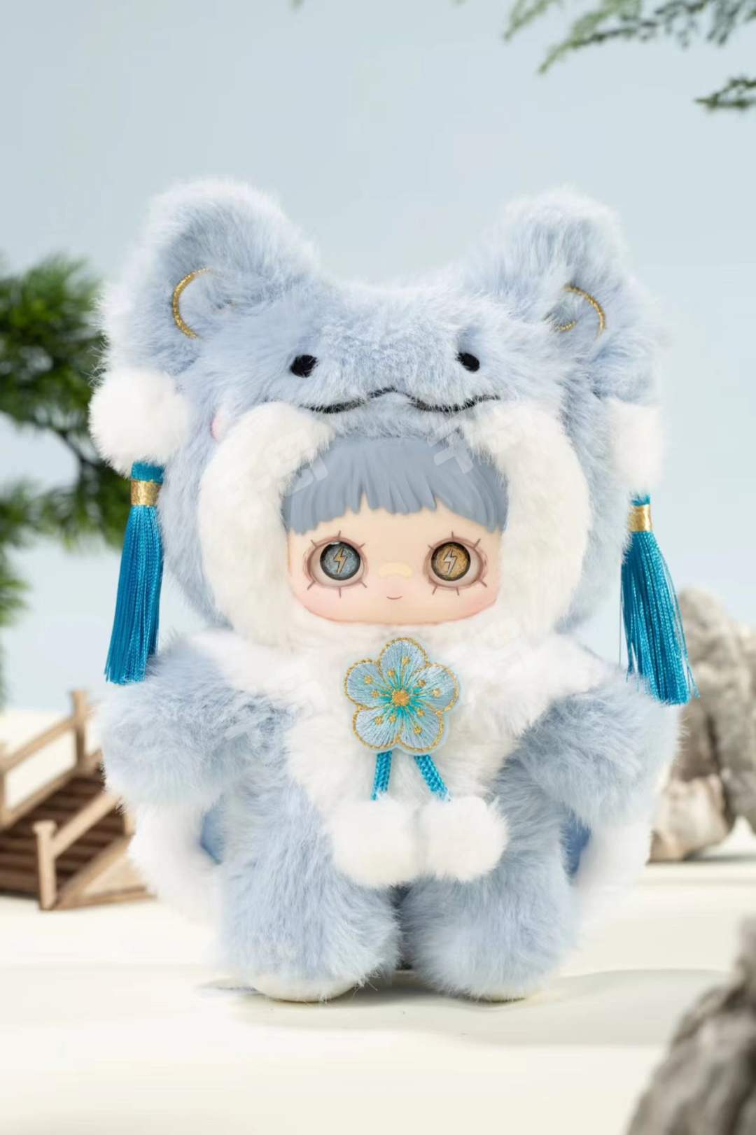 ま*か様 MayMei V4 双生秘境シリーズ デイジーキャット（雏菊猫猫）シー Maymei Daisy Cat Secret Symbiote Neverland 18cm/7In Plush Pendant