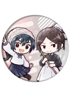 天内理子＆黑井美里-怀玉·玉折涂鸦Q版吧唧