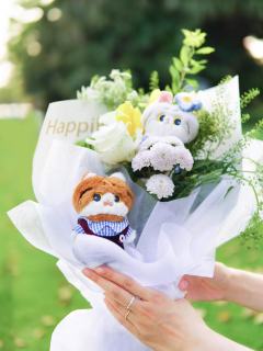 卷卷白水手+喵吉黑色裙子（套装纸盒）-资料图