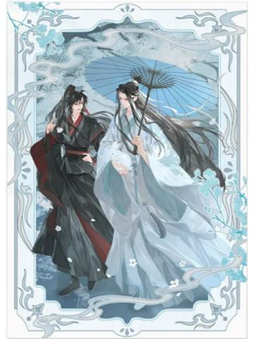 蓝忘机&魏无羡(明信片)-江南雨系列周边