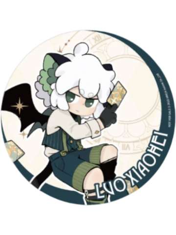 小黑-星律回响系列亚克力流沙杯垫