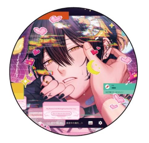 亚克力杯垫D-emo cafe午夜糖果系列