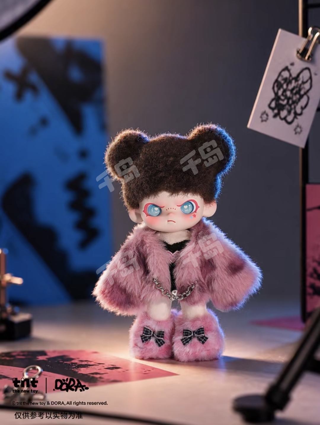心跳失序| 甜酷警告系列毛绒挂件- DORA - DORA - 毛绒- 盲盒- 毛绒挂件
