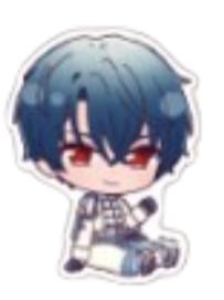 Shino-Friend Characters闪贴纸